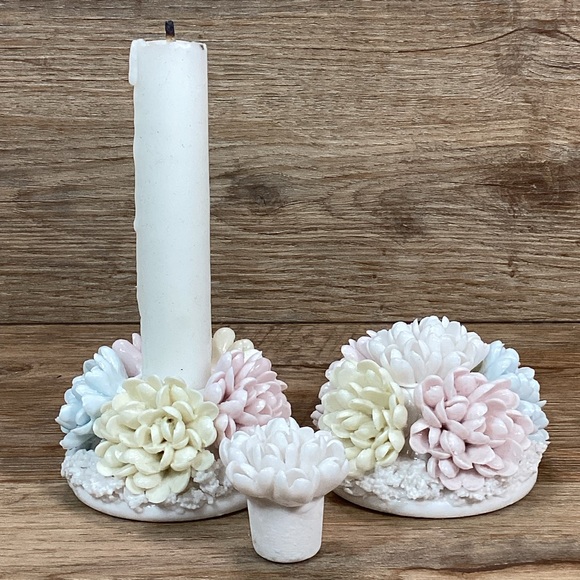 Ardalt Lenwile Other - Vintage Candle Holders-Ardalt Lenwile Japan Porcelain Chrysanthemums